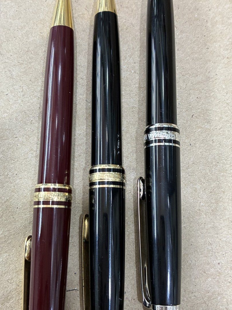 Montblanc Meisterstuck Ballpen (Category: Luxury Accessories) located in Manila. Submitted by jeferrer (Listing ID 1450906699, Image 2). Description: For Sale Only 100% Original Montblanc Maroon- 5k Gold- 5k Silver- 5k.