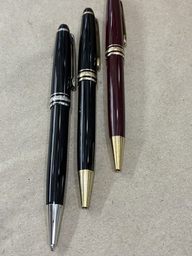 Montblanc Meisterstuck Ballpen (Category: Luxury Accessories) located in Manila. Submitted by jeferrer (Listing ID 1450906699, Image 3). Description: For Sale Only 100% Original Montblanc Maroon- 5k Gold- 5k Silver- 5k.
