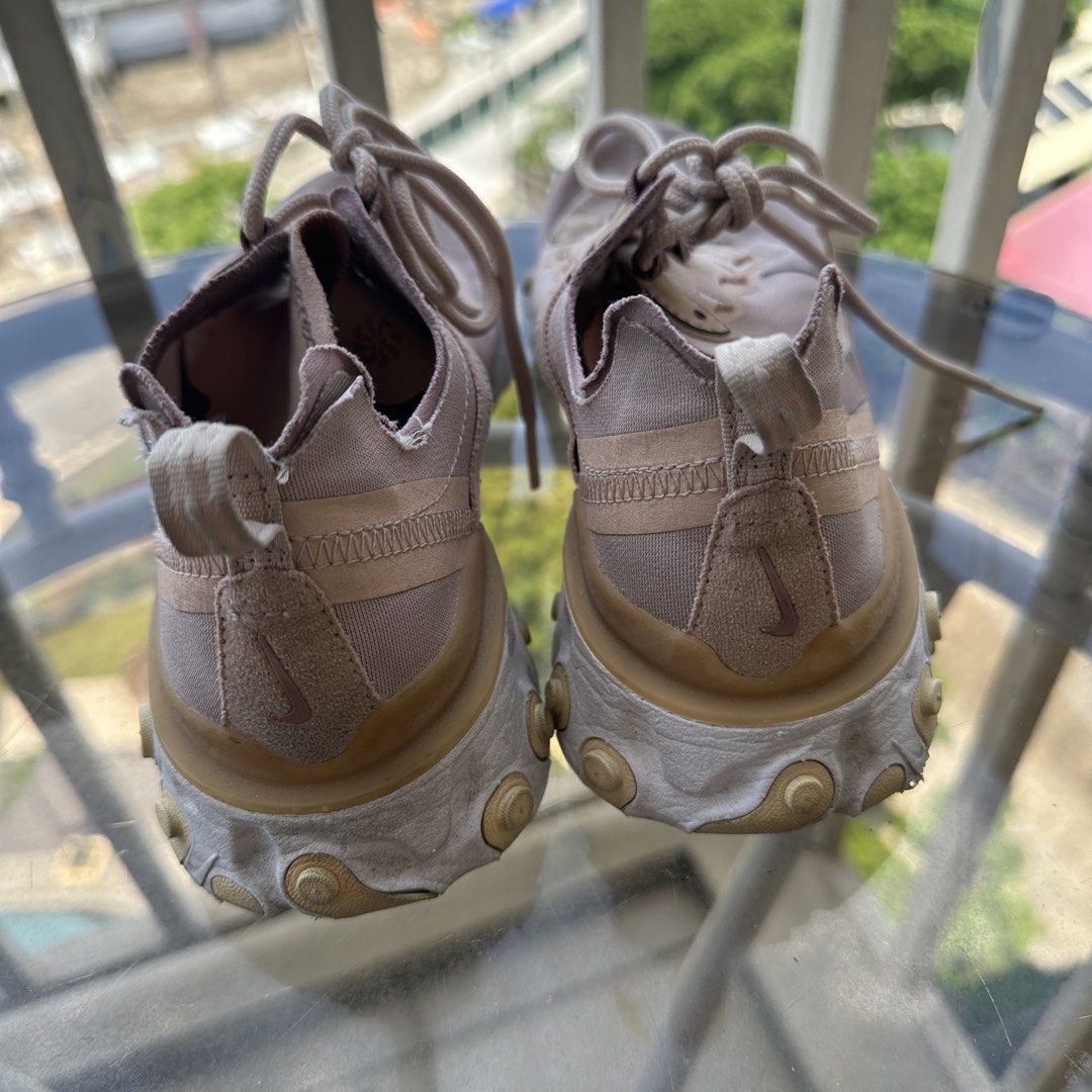 Nike React Element 55 SE Women's Shoes (Category: Sneakers) located in Angeles City. Submitted by tamm09 (Listing ID 1450756608, Image 2). Description: - Nike React Element 55 SE - Color: Light Pink/Beige - Size: US 8 / UK 5.5 / EUR 39.