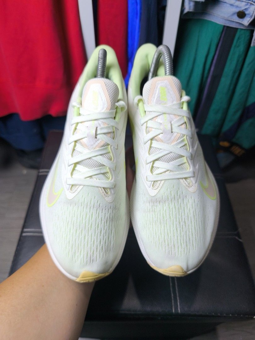 Nike Zoom Winflo 7 Barely Volt running shoes, Women's Fashion, Footwear