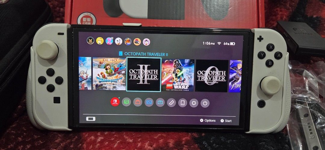 Nintendo Switch OLED (Category: Nintendo) located in Rizal. Submitted by grayp (Listing ID 1450775973, Image 2). Description: Nintendo Switch OLED Model (2022) + Accessories + Game Selling my Nintendo Switch OLED (2022 model). Used, but still fully functional and well taken care of. Included: • Nintendo Switch OLED console • Original Joy-Cons (all buttons working; some buttons feel a bit stiff from use. Suggestion: Buy new ones so your Switch wil