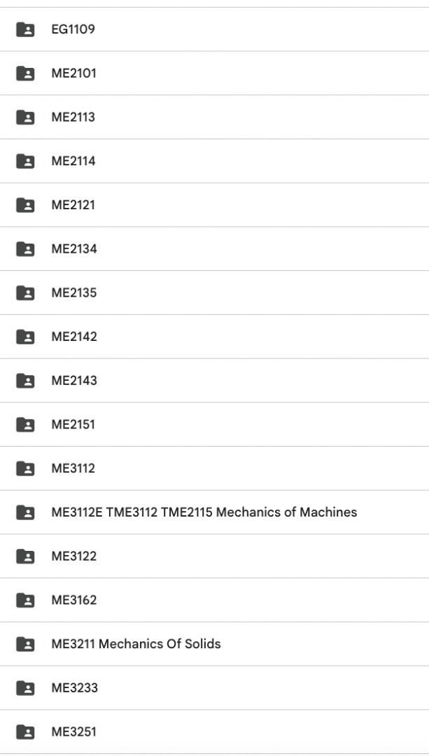 NUS Mechanical Engineering Module Notes A+ (Category: Assessment Books) located in Singapore. Submitted by igotnoteslah (Listing ID 1450804883, Image 2). Description: All the modules listed: $38.00 Per module: $8.00 Download link will be provided once payment is made. ALL YOU NEED to do well in school. What we have, we provide..