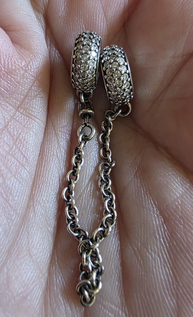 Pandora Sparkling Pavè Safety Chain Charm (Category: Charms) located in Mandaluyong City. Submitted by mlstuff28 (Listing ID 1450914604, Image 2). Description: -Authentic -Accented with cubic zirconia for a sparkling finish Mop: bank transfer/gcash.