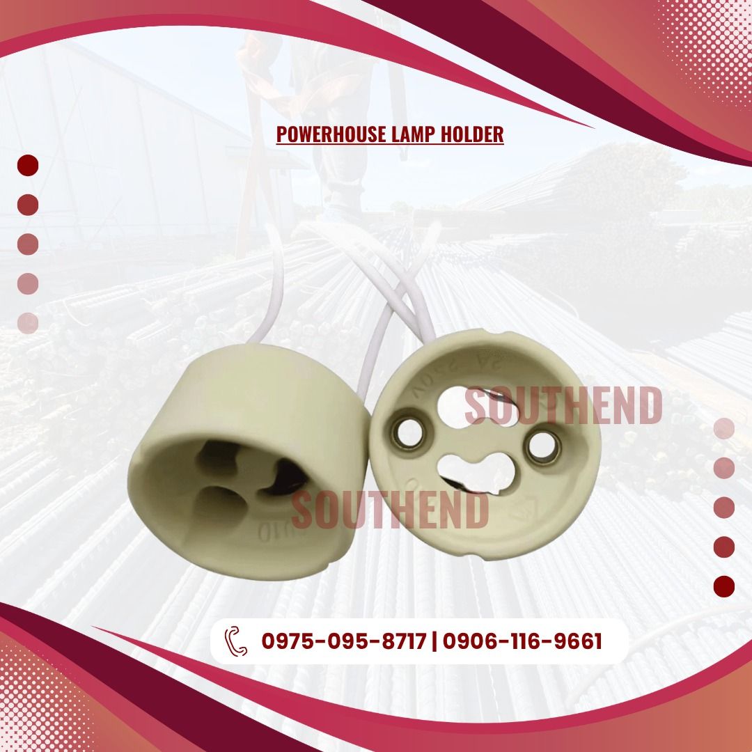 POWERHOUSE LAMP HOLDER (Category: Other Stationery & Craft) located in Caloocan City. Submitted by jepoy_southendconstruction (Listing ID 1450778691, Image 1). Description: 𝕆ℕ 𝕊𝕋𝕆ℂ𝕂 – ℍ𝕚𝕘𝕙-ℚ𝕦𝕒𝕝𝕚𝕥𝕪 𝕀𝕟𝕕𝕦𝕤𝕥𝕣𝕚𝕒𝕝 & ℂ𝕠𝕟𝕤𝕥𝕣𝕦𝕔𝕥𝕚𝕠𝕟 𝕄𝕒𝕥𝕖𝕣𝕚𝕒𝕝𝕤 𝕃𝕠𝕠𝕜𝕚𝕟𝕘 𝕗𝕠𝕣 𝕢𝕦𝕒𝕝𝕚𝕥𝕪 𝕔𝕠𝕟𝕤𝕥𝕣𝕦𝕔𝕥𝕚𝕠𝕟 𝕒𝕟𝕕 𝕙𝕒𝕣𝕕𝕨𝕒𝕣𝕖 𝕞𝕒𝕥𝕖𝕣𝕚𝕒𝕝𝕤? 𝕎𝕖 𝕤𝕦𝕡𝕡𝕝𝕪 𝕒 𝕨𝕚𝕕𝕖 𝕣𝕒𝕟𝕘𝕖 𝕠𝕗 𝕕𝕦𝕣𝕒𝕓𝕝𝕖 𝕒𝕟𝕕