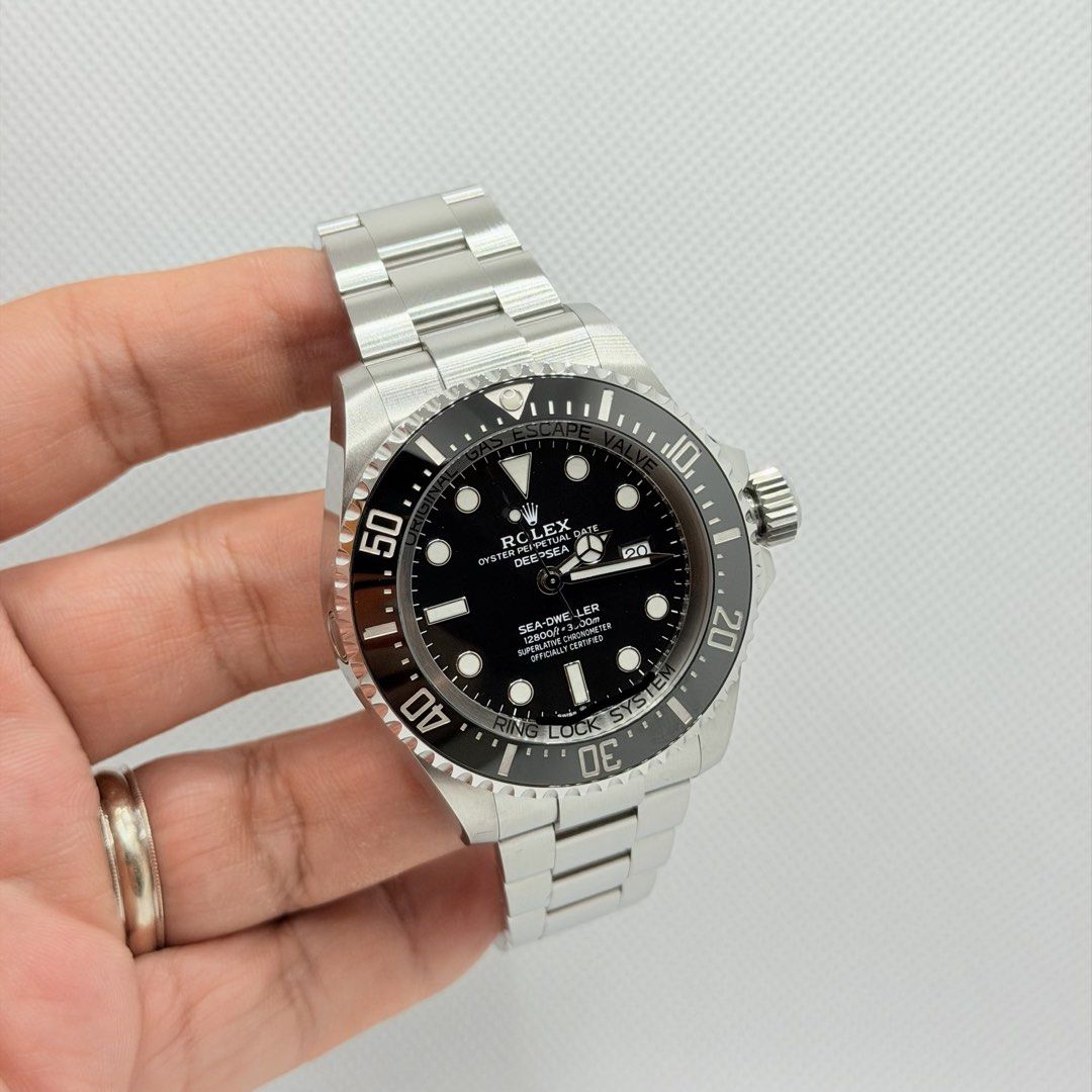 Pre Owned 02/2022 Rolex 126660 Deepsea Black Dial (Category: Watches) located in Singapore. Submitted by worthytime (Listing ID 1450817383, Image 1). Description: 🫵Join our Tele-gram channel for latest updates: worthytime.biz/tele ➡️Rolex 126660 Deepsea Black Dial ➡️February 2022 (1 Year In-House Warranty) ➡️Very Mint Condition ➡️Full Complete Set ✅Trade Up/Down Welcome ✅Viewing Welcome With No Obligation ✅No Reservation Unless With Agreed Depos
