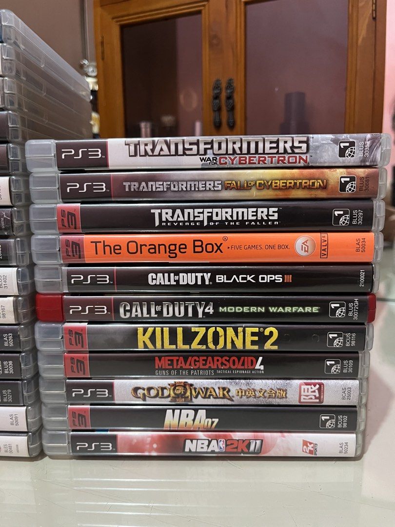 PS3 Games (Category: PlayStation) located in Quezon City. Submitted by gyanski (Listing ID 1450874347, Image 3). Description: Will send video of the Disc back to back when buying to make sure ========= Price List: Call of Duty 4 Modern Warfare — ₱250 Call of Duty: Black Ops III — ₱450 Killzone 2 — ₱500 Resistance 2 — ₱450 NBA 07 — ₱260 NBA 2K11 — ₱300 Transformers War for Cybertron — ₱2800 [SOLD] Transformers Fall of Cybertron — ₱2400 [SOLD] Tran