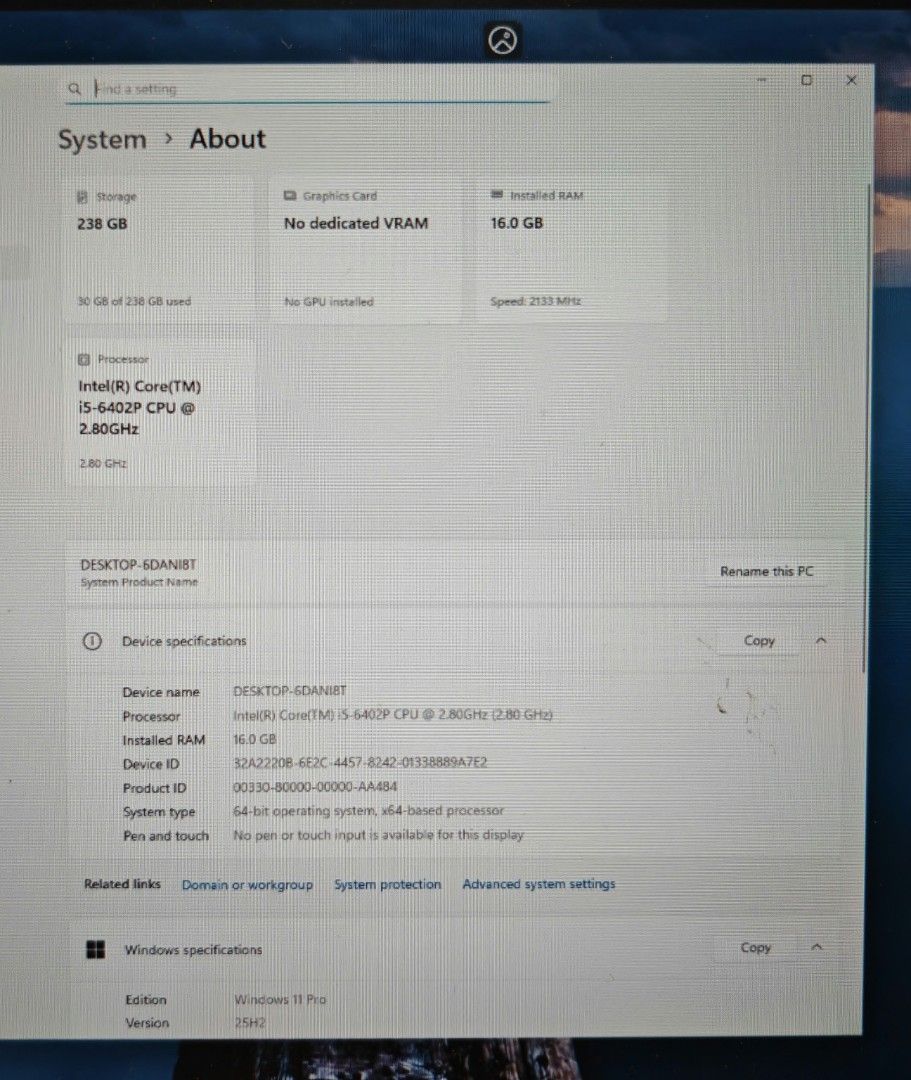 (Ready to use) Intel Core i5 Micro PC 16GB Desktop514829302136852483