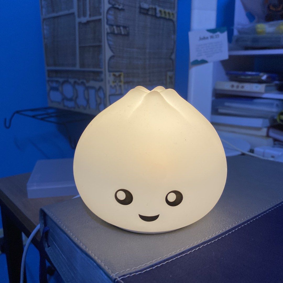 Rechargeable Bao Bun LED Night Light Lamp (Category: Lighting) located in Manila. Submitted by alleyyagap62021 (Listing ID 1450833001, Image 2). Description: - Adorable bao bun shaped night light - Made of soft, squishy silicone - Changes to multiple colors - Battery operated for easy placement - Perfect for children's rooms, desks, or as a gift - Creates a cozy and warm ambiance - rechargeable (type c).
