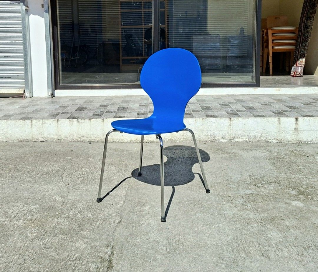 Rondo Classic Style Stackable Dining Chair (Category: Chairs) located in Mabalacat. Submitted by thenewcraf32843 (Listing ID 1450744274, Image 2). Description: Rondo Classic Style Stackable Dining Chair In great condition. We did full restoration on paint, cleaned. Still sturdy and ready to use. 2 units available blue / red. Dimensions: W17 x D16 x Sh17 x H33.5 inches Sale Price: 4.5k both Shop is located in Mabalacat City Pampanga. We do shippin