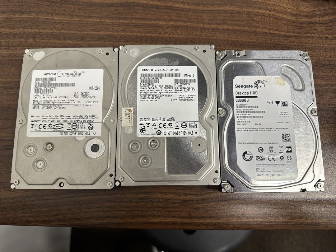 Seagate / hitachi Harddisk 1TB/2TB/3TB