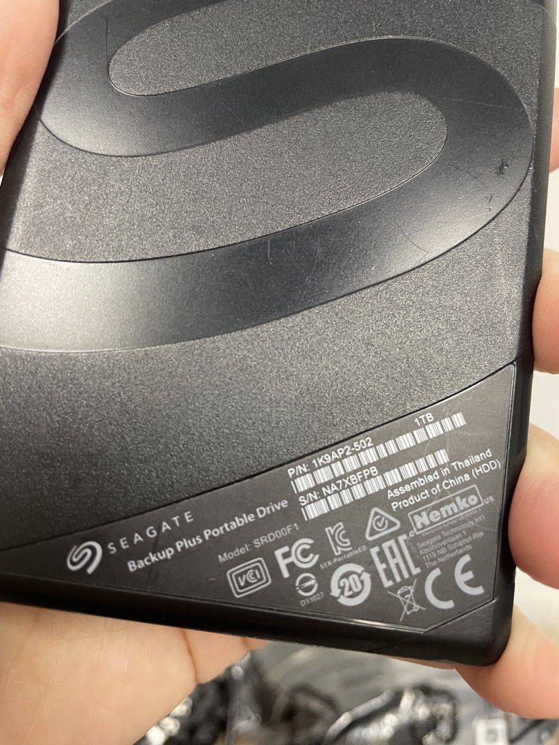 Seagate Backup Plus Portable Drive 1TB External Hard Drive514835223623782401