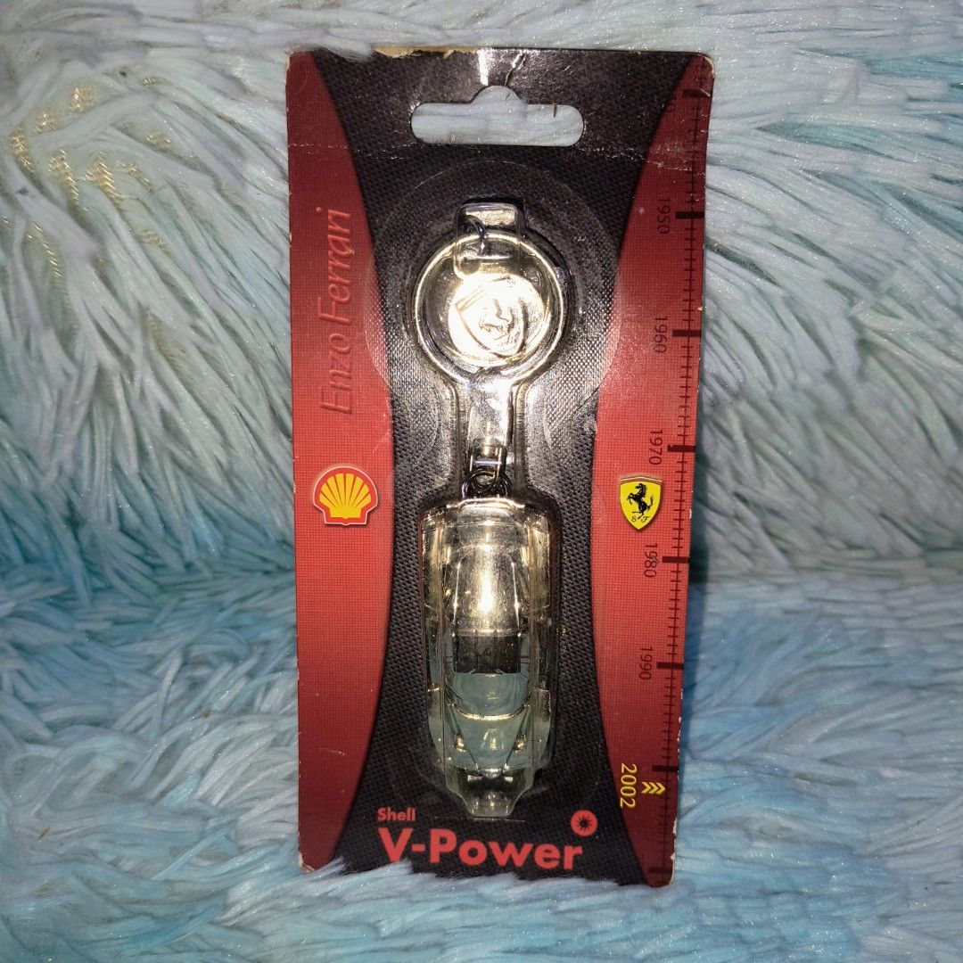 Shell V-Power Ferrari Car Keychains (Category: Vehicle & Diecast Models) located in Quezon City. Submitted by littlecavzshop (Listing ID 1450902226, Image 3). Description: - Shell V-Power Ferrari car keychains - Each keychain features a different iconic Ferrari model - Comes in original, unopened packaging - Ideal for car enthusiasts, collectors, or as a unique gift.