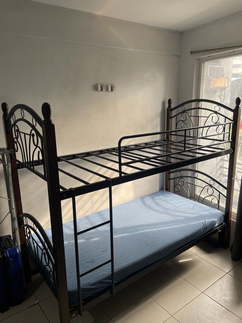 Single Double Deck Bed Frame (Category: Bed Frames & Mattresses) located in Manila. Submitted by maki5230 (Listing ID 1450804102, Image 2). Description: 🚨 MOVING-OUT SALE 🚨 Double Deck Bed – Like New (Used for only 3 months) 💰 Price Negotiable for Sure Buyer 📍 Guadalupe Nuevo, Makati 📩 PM for details.