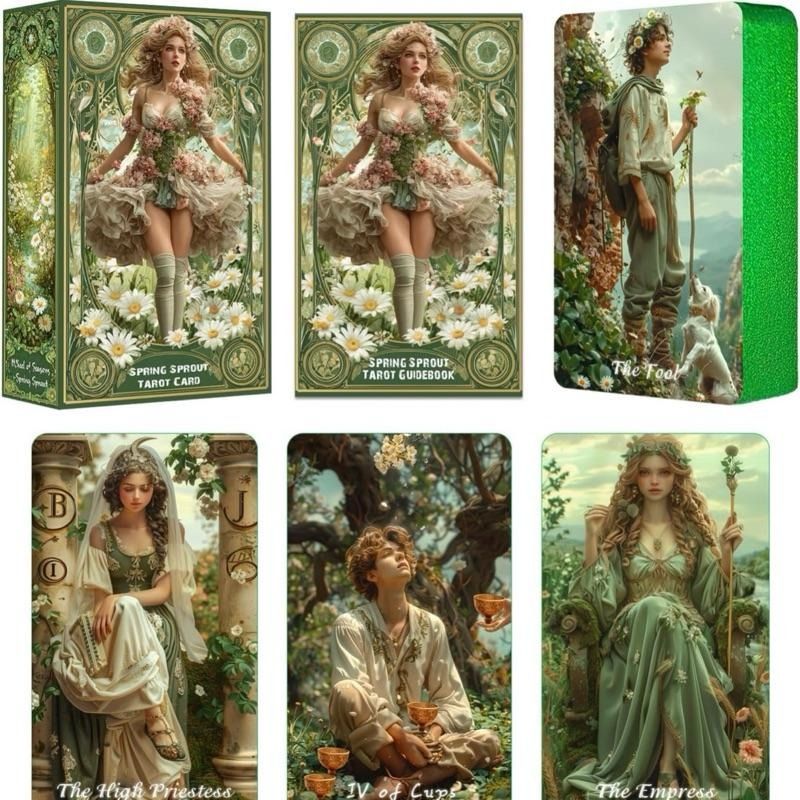 Spring Sprout Tarot 78 Cards & Guidebook Learning Deck for Beginners (Category: Storybooks) located in Bacoor. Submitted by tarotstarofaquarius (Listing ID 1450928746, Image 3). Description: New and Sealed.
