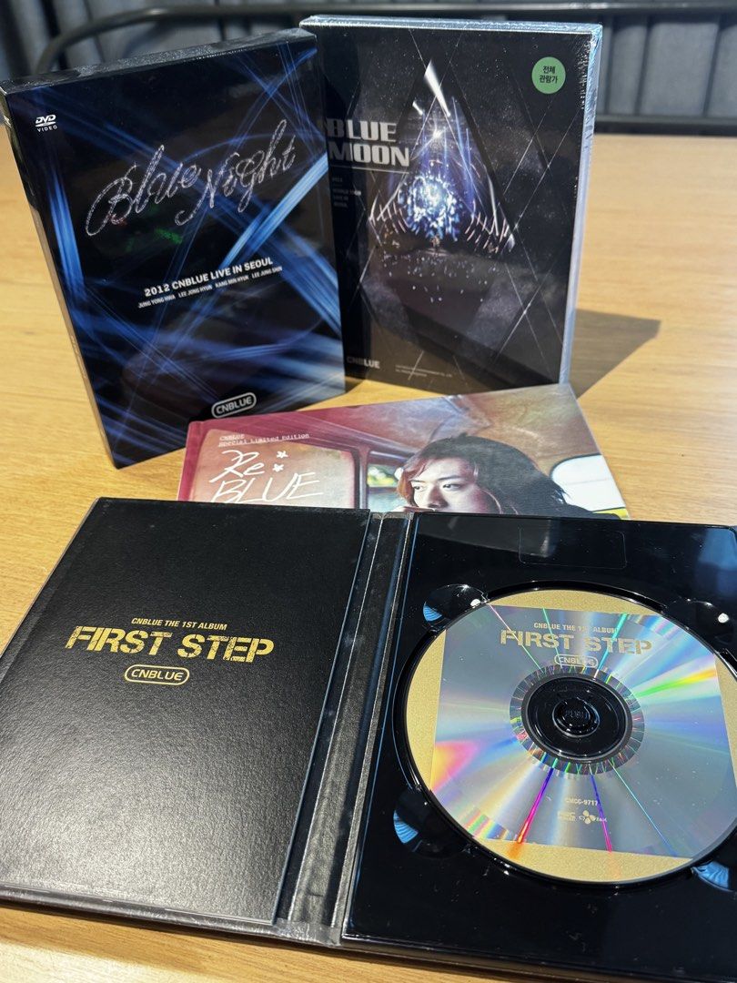 TAKE ALL CNBLUE Album & DVD Merch (Category: CDs & DVDs) located in Mandaluyong City. Submitted by j4yw3e (Listing ID 1450745130, Image 2). Description: - CNBLUE Merchandise Bundle - Includes: 1st Album 'First Step' - Includes: Live DVD 'Blue Moon' - Includes: Live DVD '2012 CNBLUE Live in Seoul - Blue Night' - Ideal for any CNBLUE fan's collection - RFS Decluttering Please check all provided photos before confirming your purchase. Buyer will pay