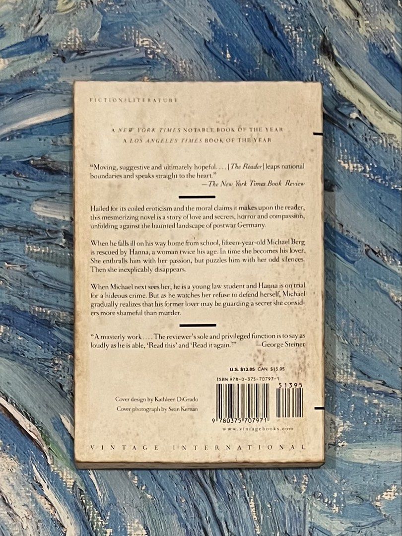 “The Reader” Book (Category: Storybooks) located in Quezon City. Submitted by katchierandomness (Listing ID 1450884363, Image 2). Description: Pages have yellowed, and cover has stains. Book is in good condition. You can pay via GCash, Maya or BPI QR code..