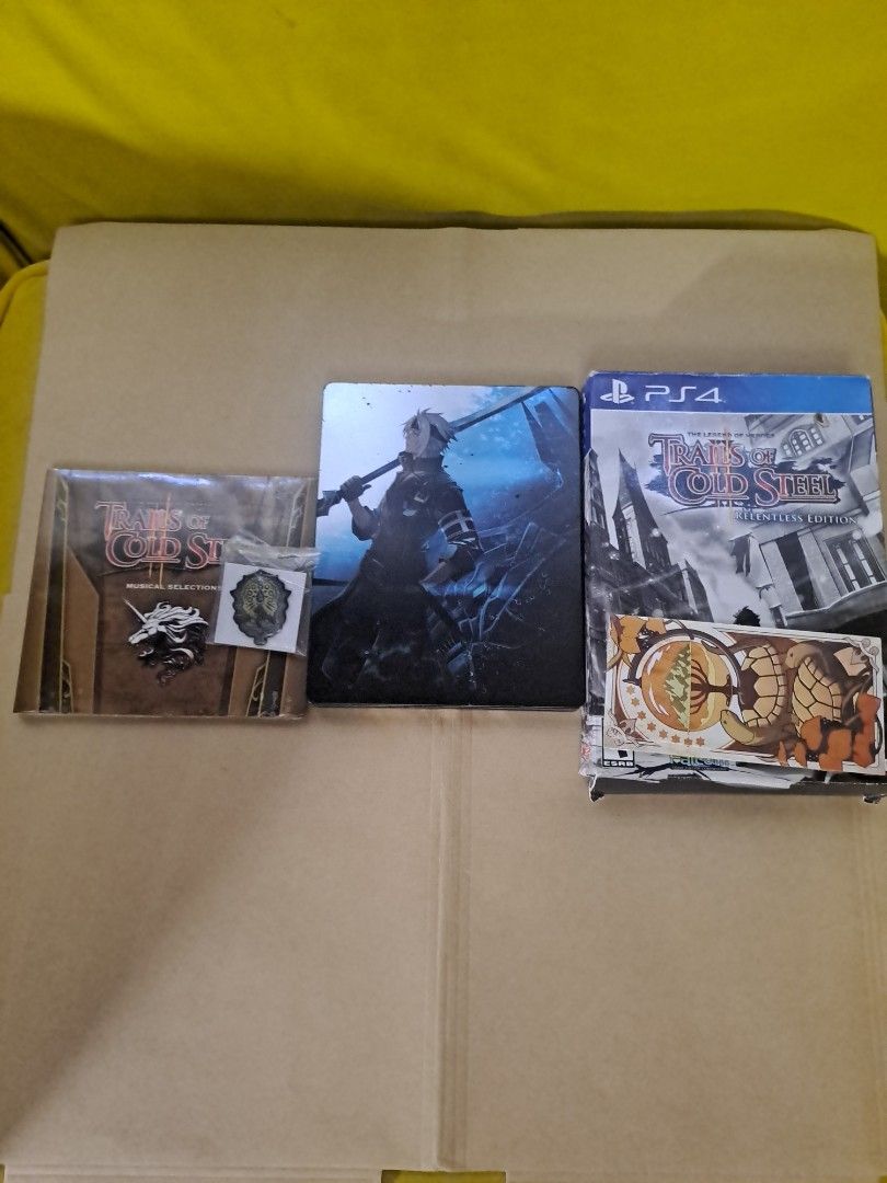 Trails of Code Steel- Relentless Edition (Category: PlayStation) located in Manila. Submitted by richvillar95436 (Listing ID 1450778588, Image 1). Description: - The Witcher 3: Wild Hunt Collector's Edition for PS4 - Includes the game disc - Comes with a special steelbook case - Features other exclusive collector's items - All items are in good, pre-loved condition - A must-have for any fan of The Witcher series.