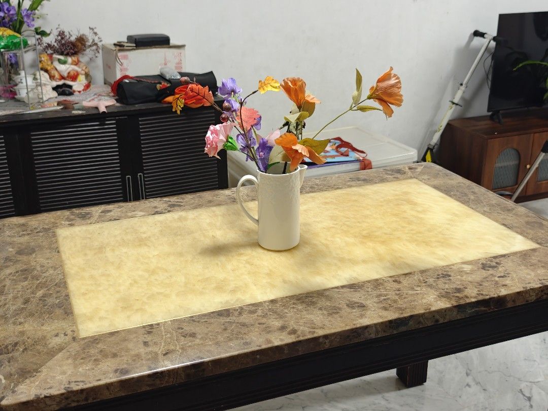Real Marble Vintage Dining Table
