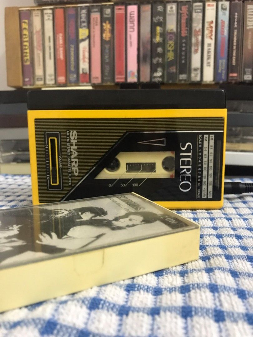 Vintage Sharp Walkman AM FM Portable Cassette Player JC-125 (Y) (Category: Portable Music Players) located in Subang Jaya. Submitted by idlestuff (Listing ID 1450814680, Image 1). Description: Preloved. Not For Fussy Customer! Vintage Sharp Walkman AM FM Portable Cassette Player JC-125 (Y). Good working condition Playback working FF functions AM FM frequency clear Volume and button good New belts replacement Yellow colour Sell as is vintage piece