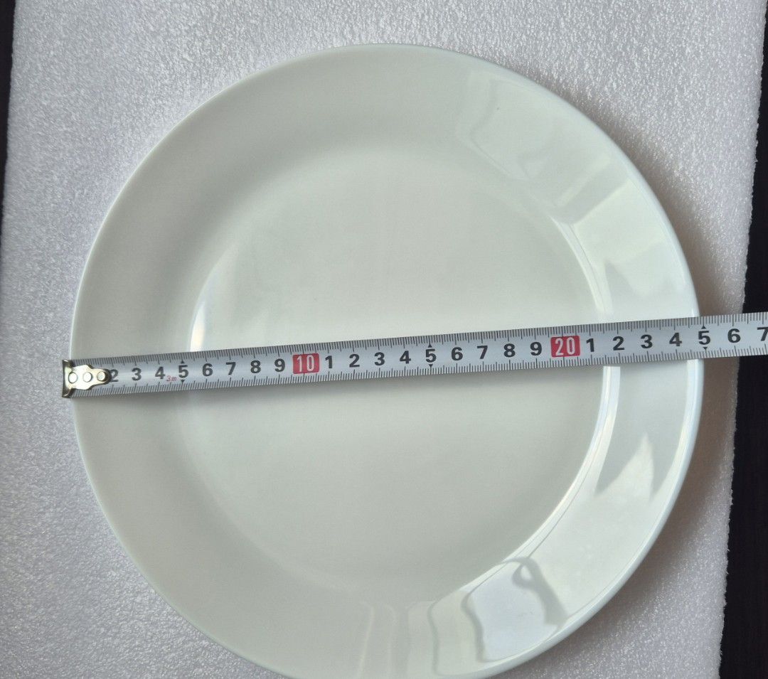 White Ceramic Dinner Plates @$1.00 ea (Available 24pcs)514625291609057283