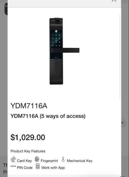 Yale YDM7116A Smart Lock - 5 Ways to Access
