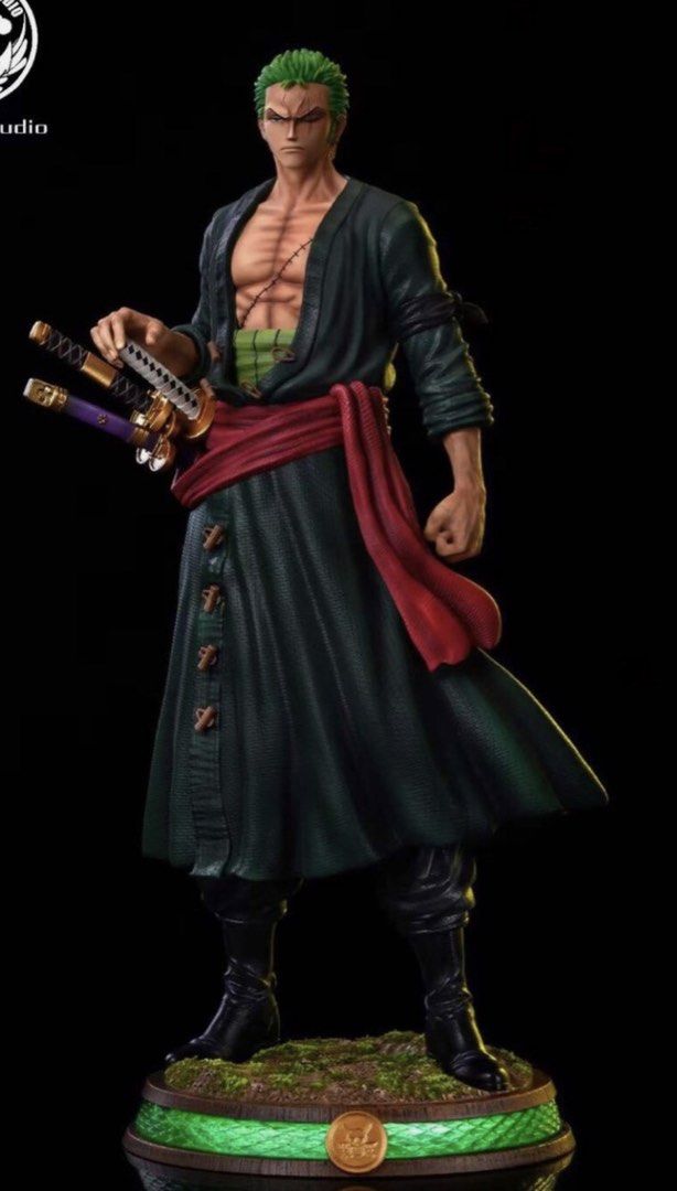 Zoro (Category: Figurines & Statues) located in Quezon City. Submitted by rose_017 (Listing ID 1450878441, Image 1). Description: 🔥 FOR SALE 🔥 Surge Studio – Roronoa Zoro Resin Statue (One Piece) 💰 Price: ₱22,500 (Negotiable for sure buyers) ✅ Displayed only ✅ Complete with original box ✅ Includes: • Zoro Resin Statue • Original Box • 3 Katanas • Sword Stand • Character Card / Plaque • Base 📏 Height: Approx. 47 cm Condition: Overall very good