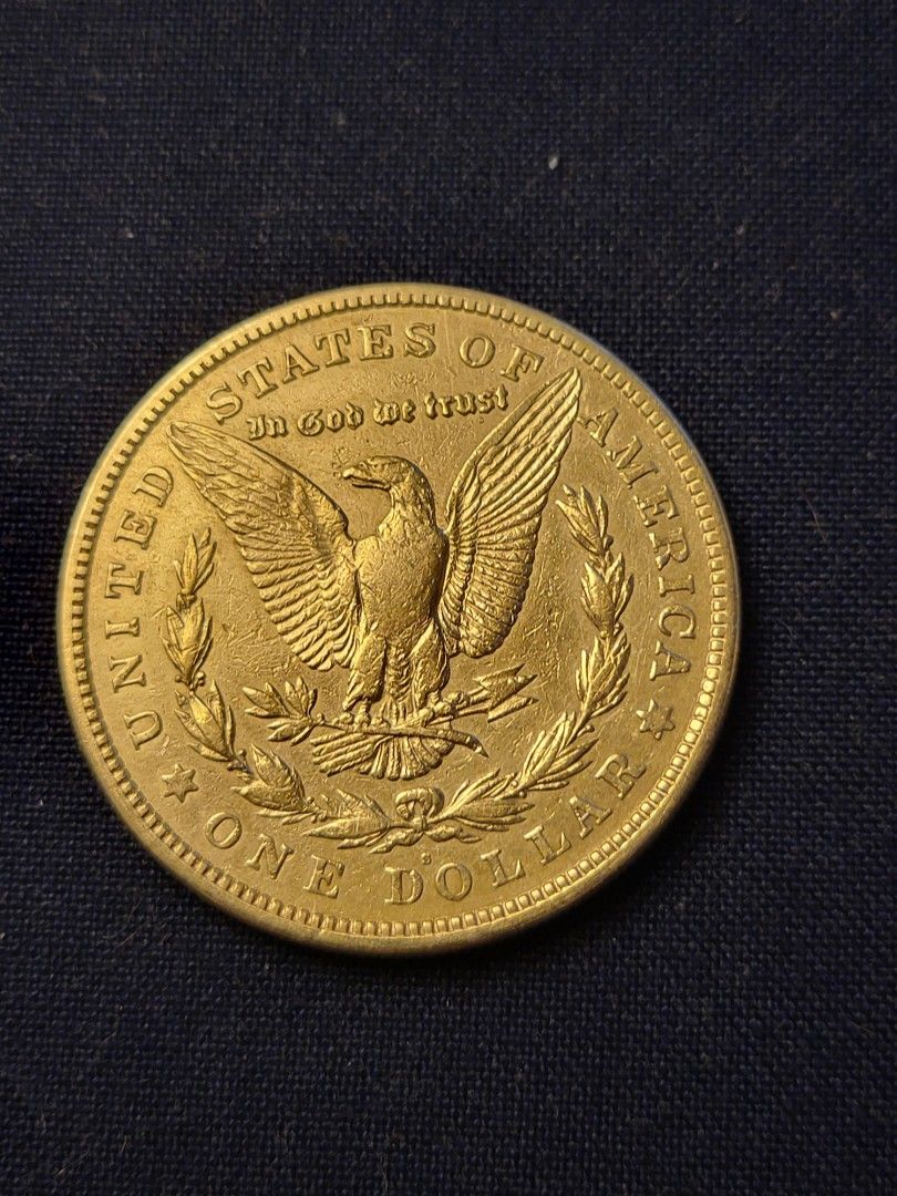 1921 s MORGAN SILVER DOLLAR (Category: Currency) located in Caloocan City. Submitted by swiftfish.d72520 (Listing ID 1435649590, Image 2). Description: 1921 s MORGAN SILVER DOLLAR. IN EXCELLENT GRADE. MINT STATE GRADE. LAST YEAR OF THE MORGAN DOLLAR SERIES. IN A PROTECTIVE CAPSULE. CASH ONLY WILL MEET. MAILING IS NOT AVAILABLE FOR THIS ITEM. PICK UP ONLY. THE GOLD COLOR IS THE LIGHTING EFFECT WHEN THIS WAS TAKEN. Contact #09681109587 Good luck.