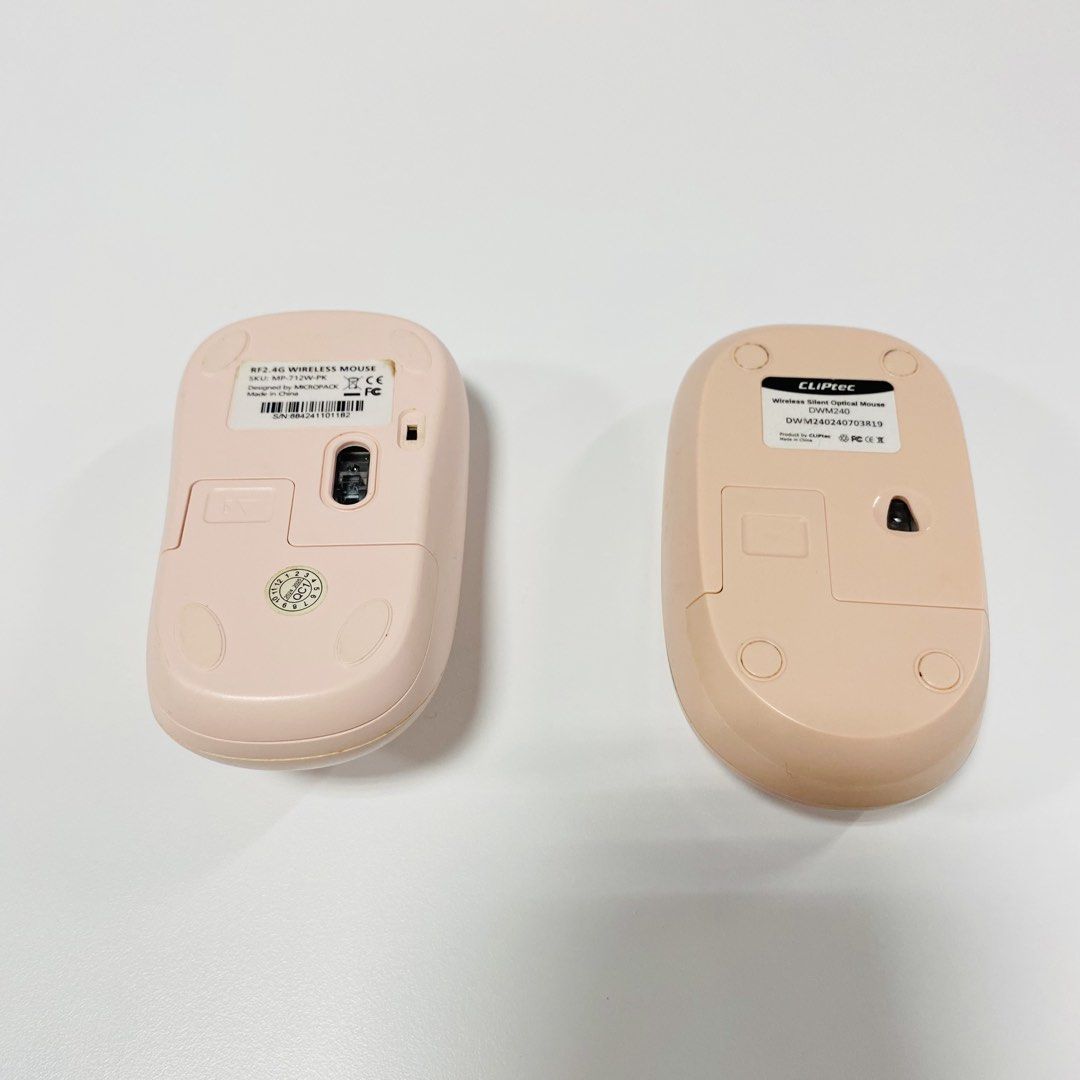 2x Pink Wireless Mouse515676488094853122