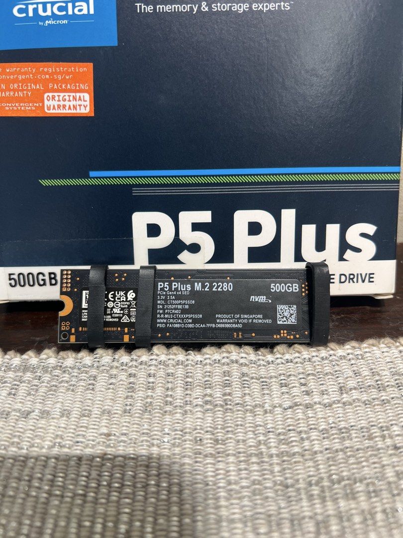 500GB Micron NVMe M.2 SSD515455175676416001