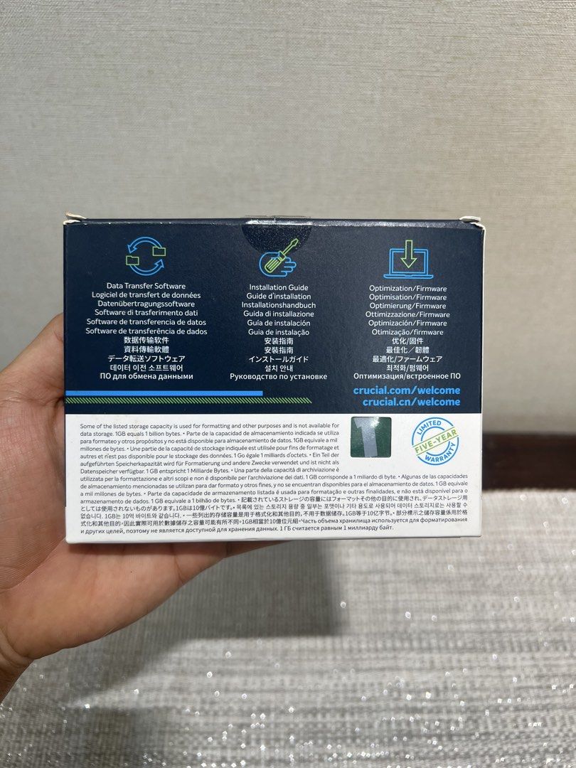 500GB Micron NVMe M.2 SSD515455175676416003