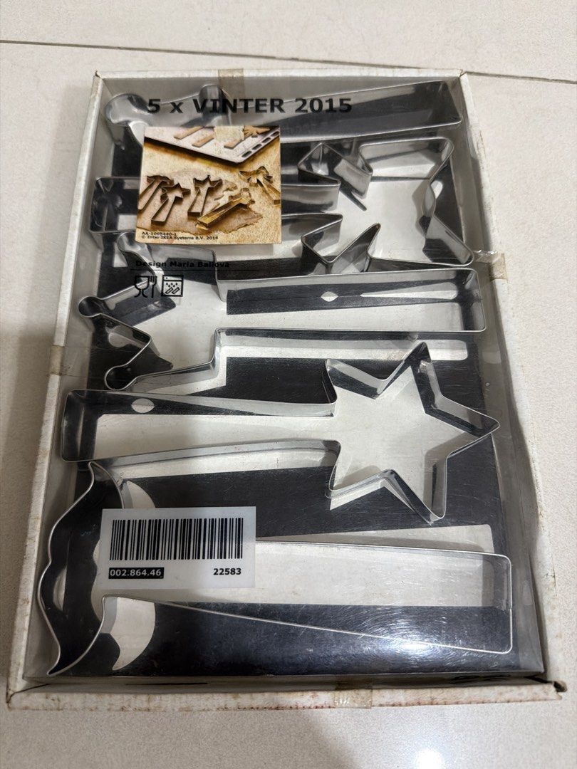 5 x Vinter 2015 Cookie Cutters