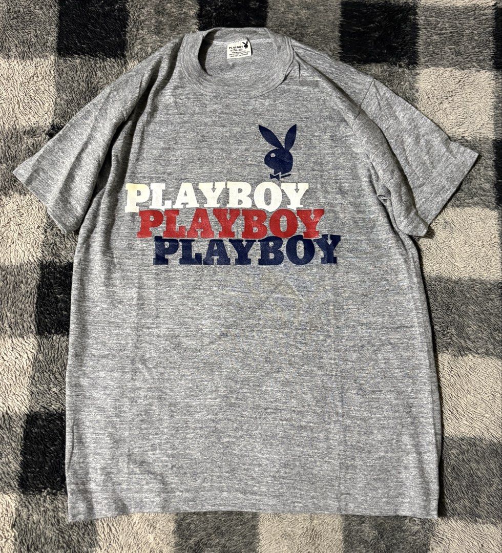 70s playboy shirt (Category: Tshirts & Polo Shirts ) located in Iloilo. Submitted by randomstash (Listing ID 1451067915, Image 1). Description: Vintage 70s playboy shirt Tagged medium fits small 18/26 Excellent condition 749 + SF.