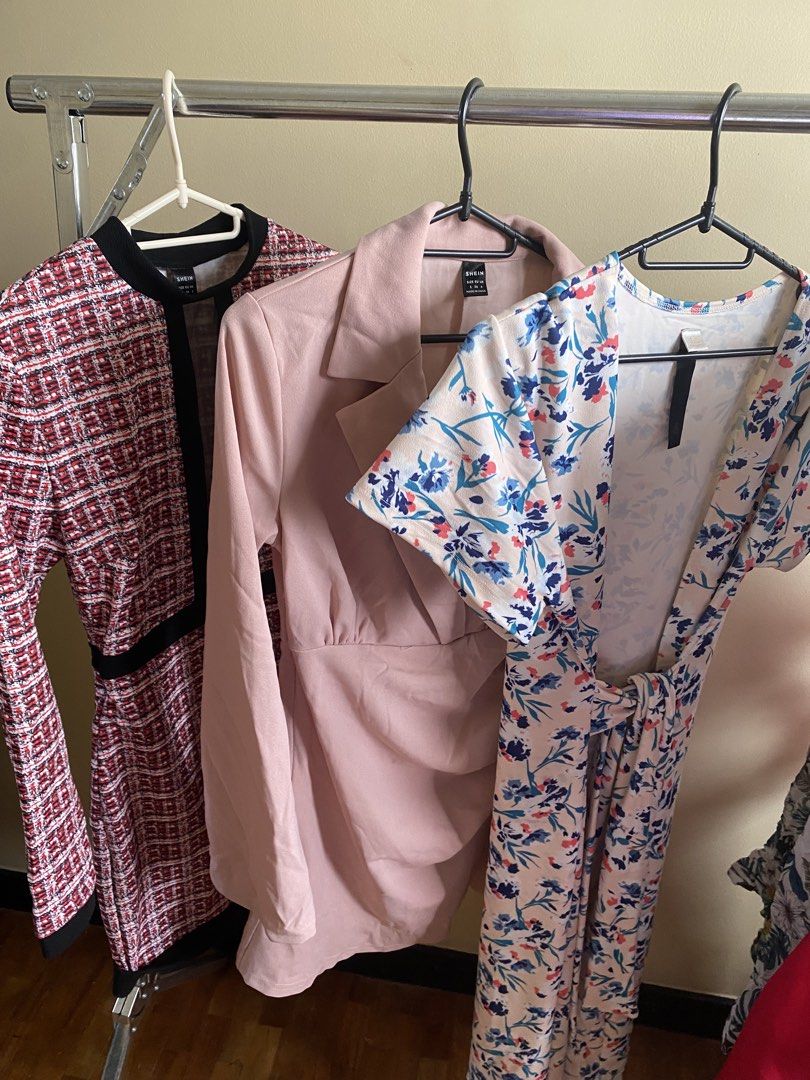 7PCS. DRESS DECLUTTER SALE SHEIN MIXED BRANDS (Category: Dresses) located in Taguig. Submitted by dds16 (Listing ID 1451000247, Image 2). Description: SHEIN Mixed brands. Take all(7pcs dress) for ₱800. S-semi large 📌 Please read before claiming: • Please don’t ask for individual photos of each item. Group photos are already posted. 😊 • Selling these at very low prices, so the prices are fixed. • All items are personal preloved and were well tak