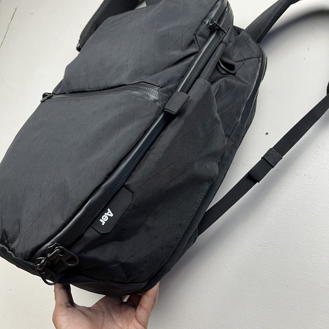 Aer City Pack Pro X-Pac Black 16” Laptop Everyday Backpack (Category: Backpacks) located in Quezon City. Submitted by forgarments (Listing ID 1451060414, Image 3). Description: Aer City Pack Pro X-Pac Black 16” Laptop Everyday Backpack Excellent Condition - Missing Sternum Strap Width: 13 Inches Height: 18 Inches Depth: 6 Inches The Aer City Pack Pro X-Pac is the ultimate premium, spacious everyday backpack engineered for urban commuting and modu