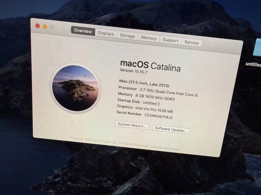 Apple iMac 21.5-inch Late 2013