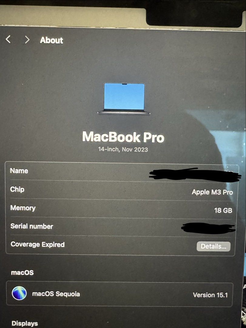 Apple MacBook Pro 14” M3 Pro515429909577093121