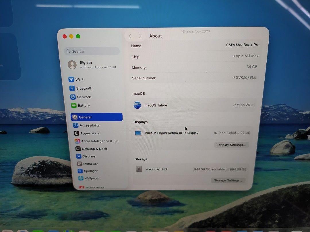Apple MacBook Pro M3 Max 36GB RAM 1TB SSD515432847015290882