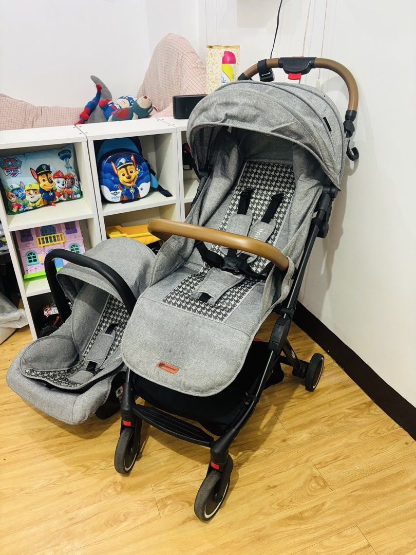 Apruva Trek stroller & carseat (Category: Strollers) located in Valenzuela. Submitted by cmdgbaby (Listing ID 1451081160, Image 3). Description: Apruva Trek Stroller + Car Seat Set 💰 Only ₱4,800 (Bought for ₱12,000) ✔️ In good condition ✔️ Travel-friendly & cabin approved ✔️ Sturdy frame, looks like new ✔️ Includes car seat 📌 Honest issue: Needs cleaning and sanitizing since it has been stored. Handle has a minor line/mark only, but it doesn’t 