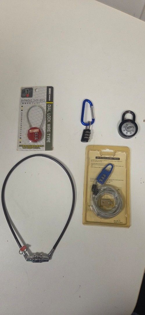 Assorted Locks and Cable - Travel Security