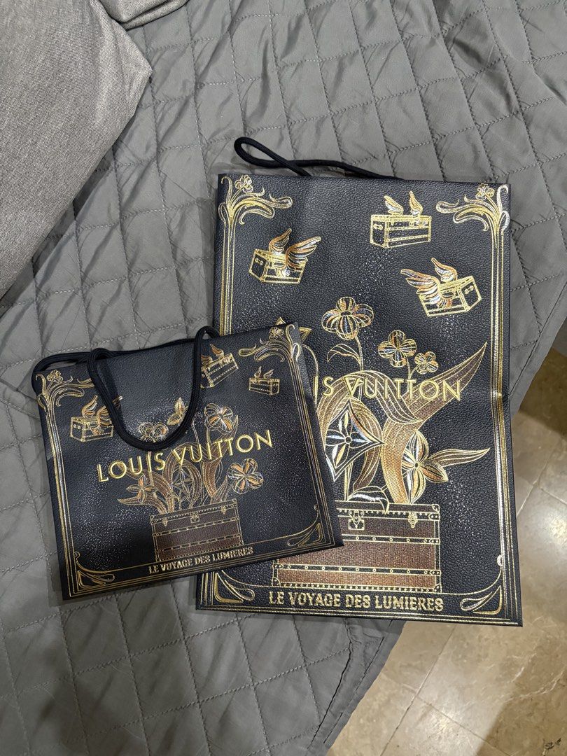 AUTH LV PAPERBAG 2026 (SMALL, MEDIUM INDIV PRICE) (Category: Purses & Pouches) located in Las Pinas. Submitted by cc.decluttering (Listing ID 1451007879, Image 1). Description: Small - 1,000 Medium - 1200.