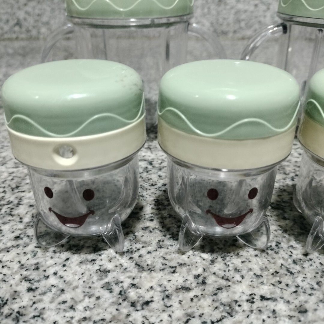 6PCS BABY BULLET SPARE STORAGE CUPS (Category: Weaning & Toddler Feeding) located in Imus. Submitted by viaysthriftshop (Listing ID 1451019885, Image 3). Description: TAKE ALL 6 PCS BABY BULLET SPARE STORAGE CUPS ▪️Big Cups - 2 pcs ▪️Small Cups - 4 pcs ▪️From UK 🇬🇧 Thrift Box 𝗠𝗢𝗣 ▪️GCASH ▪️Sh0pee COD/SPaylater @ ₱395 (or any Sh0pee payment method) 𝗠𝗢𝗗 ▪️Sh0pee Check out ▪️regular J&T ▪️lalamove (payment first thru Gcash, no to Lala abono)