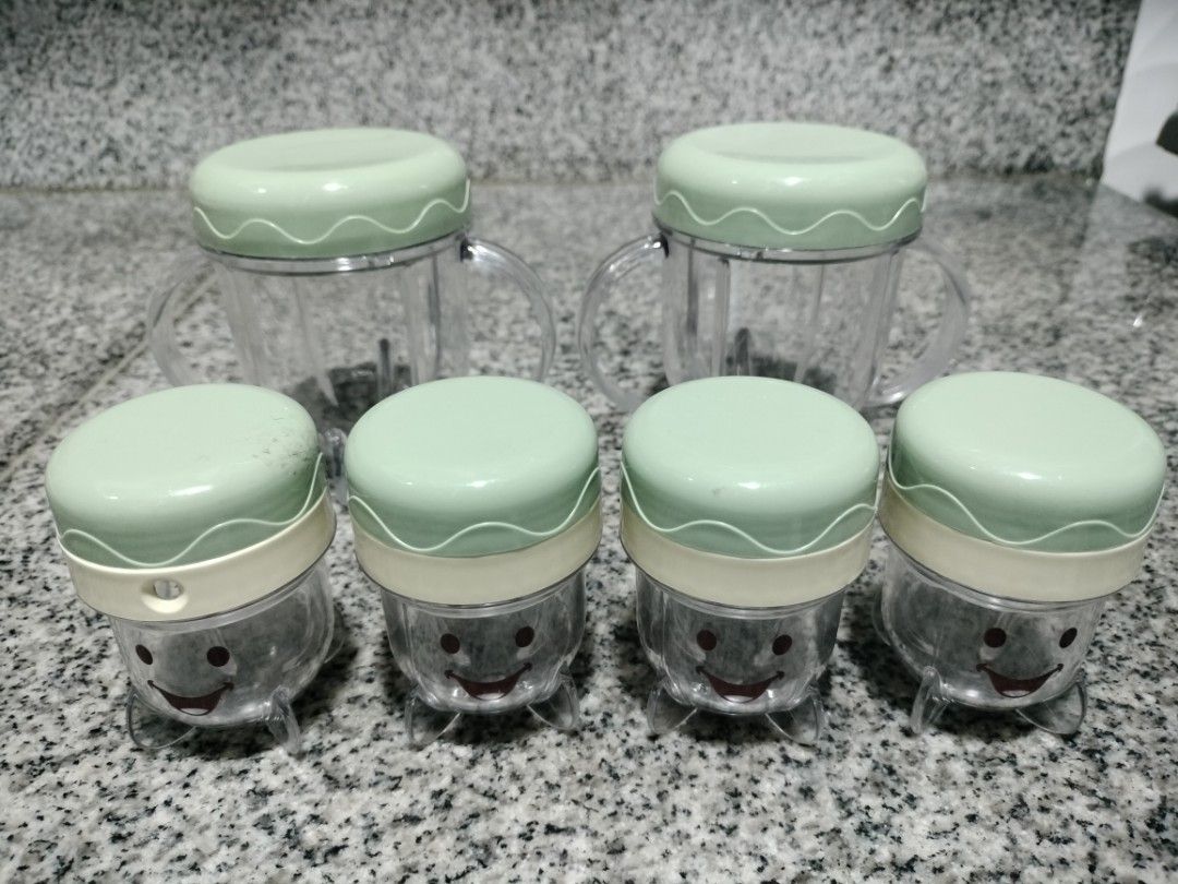 6PCS BABY BULLET SPARE STORAGE CUPS (Category: Weaning & Toddler Feeding) located in Imus. Submitted by viaysthriftshop (Listing ID 1451019885, Image 2). Description: TAKE ALL 6 PCS BABY BULLET SPARE STORAGE CUPS ▪️Big Cups - 2 pcs ▪️Small Cups - 4 pcs ▪️From UK 🇬🇧 Thrift Box 𝗠𝗢𝗣 ▪️GCASH ▪️Sh0pee COD/SPaylater @ ₱395 (or any Sh0pee payment method) 𝗠𝗢𝗗 ▪️Sh0pee Check out ▪️regular J&T ▪️lalamove (payment first thru Gcash, no to Lala abono)