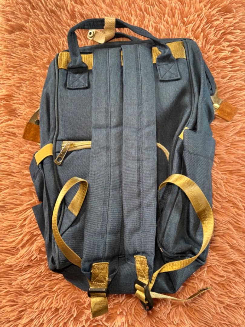 BabyBee Maternity Large Capacity Diaper Bag Backpack (Category: Diaper Bags & Wetbags) located in Balanga. Submitted by chaiee.btn (Listing ID 1450950537, Image 2). Description: L 30cm x W 22cm x H 43 cm *has multiple compartments and pockets *large capacity, water-resistant fabric *inner pocket has minimal stain ‣ decluttering sale, all must go! ‣ all detailed pictures already posted ‣ NO: cancellations, returns, refunds ‣ Loc: Bataan ‣ MOD: J&T
