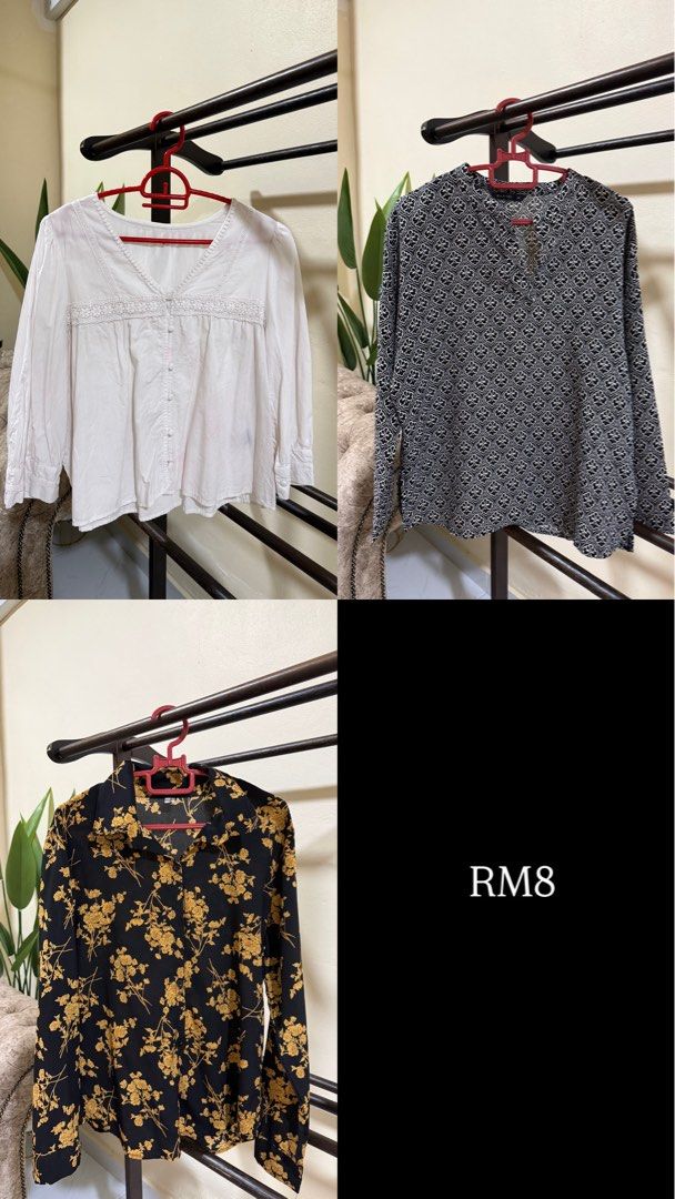 Blouse (Category: Blouses) located in Kepala Batas. Submitted by rarose (Listing ID 1451007353, Image 3). Description: Harga ada pada gambar Size xs-m Postage RM8 .