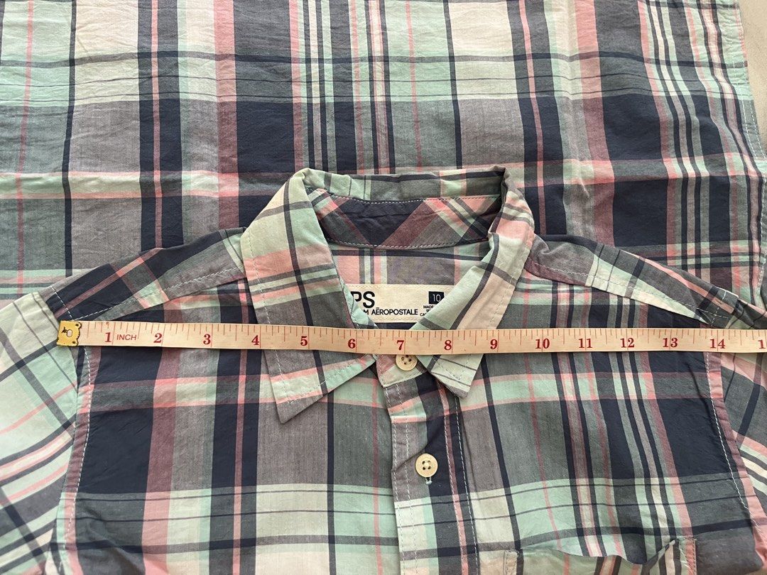 blue aeropostale plaid longsleeves (Category: Babies & Kids Fashion) located in Bacoor. Submitted by jellyypicks (Listing ID 1450943251, Image 3). Description: .