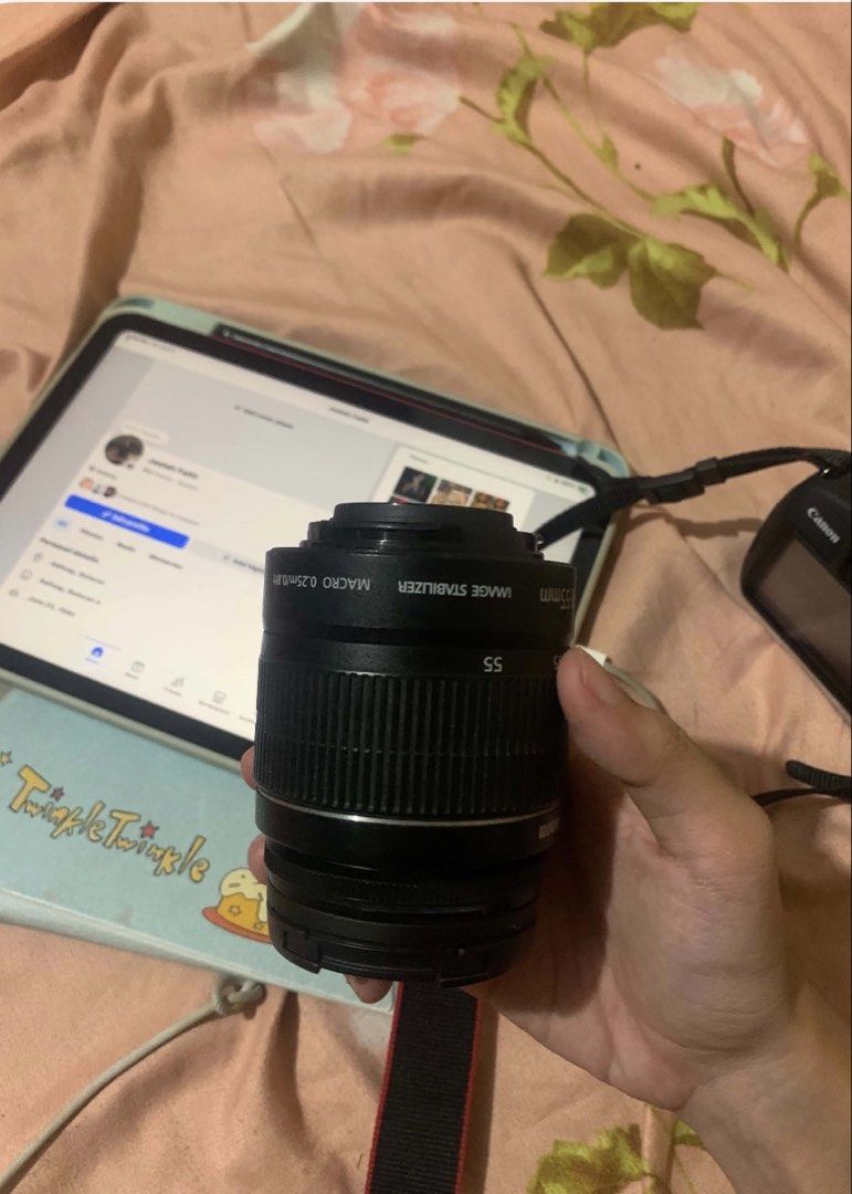 NO ISSUE! Canon rebel eos t5 1200D BUNDLE (Category: Cameras) located in Baliuag. Submitted by sanctuariesz (Listing ID 1450962739, Image 3). Description: Meet up near Baliuag, Bulacan and SM north with non refundable dp Pwede lbc shipping nationwide NO ISSUES, minimally used low shutter count! ✅ Canon EOS Rebel T5 (1200D) ✅ Minimal use ✅ No issues ✅ Clean sensor and lenses ✅ No fungus or haze ✅ Kit lens (18–55mm) ✅ Telephoto lens ✅ Original batt
