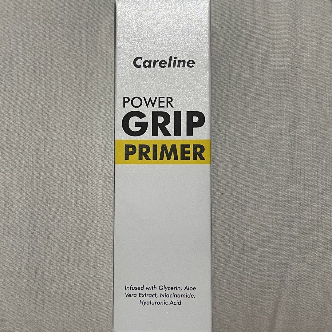Careline Power Grip Primer 30g (Category: Makeup) located in Caloocan City. Submitted by kimmyrotoni (Listing ID 1451105133, Image 3). Description: - Careline Power Grip Primer (30g) with box -Used 2-3x - Keeps makeup fresh and flawless all day - Hydrating base locks in moisture and secures makeup - Prevents melting, fading, or caking - Infused with Glycerin, Aloe Vera Extract, Niacinamide, and Hyaluronic Acid - How to use: Apply a thin layer and