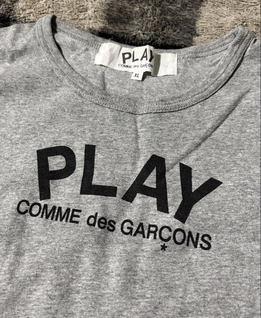 Comme des garcons play shirt (Category: Tshirts & Polo Shirts ) located in Iloilo. Submitted by randomstash (Listing ID 1451071284, Image 3). Description: Comme des garcons play shirt Size XL on tag fits L 21/29 Excellent condition minimal stains At the back unnotieceable when worn 449 + SF.