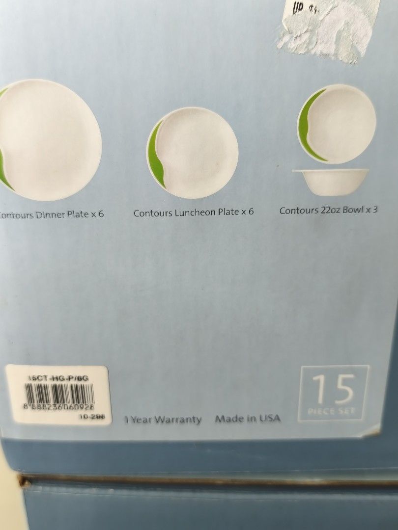 Corelle Contours 15-Piece Dinnerware Set - Made in USA515763897138554881