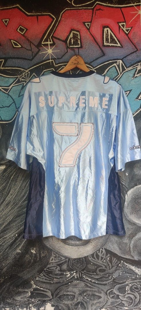 Dada Supreme Basketball Jersey (Category: Activewear) located in Bago City. Submitted by louielinco (Listing ID 1450986724, Image 2). Description: - 90's DADA Supreme jersey - Front features Dada logo and crown graphic - Back displays the number 7 - Ideal for Dada enthusiasts and streetwear collectors.